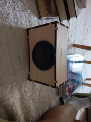 Soporte de Madera con Espejo/proyector