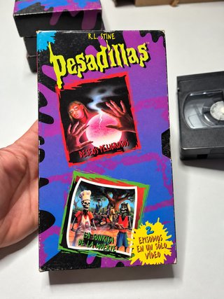 Lote 5 VHS Pesadillas (Goosebumps) R.L. Stine