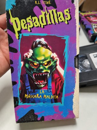 Lote 5 VHS Pesadillas (Goosebumps) R.L. Stine