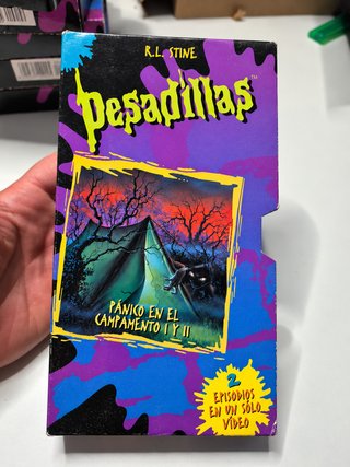 Lote 5 VHS Pesadillas (Goosebumps) R.L. Stine