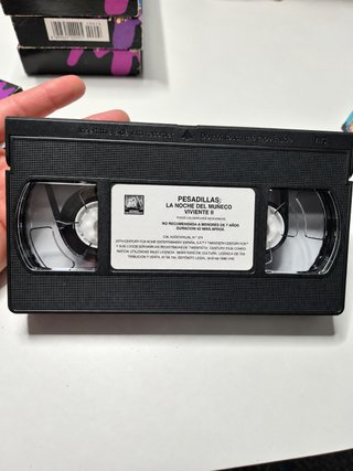 Lote 5 VHS Pesadillas (Goosebumps) R.L. Stine