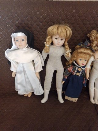 Lote 4 Muñecas Porcelana