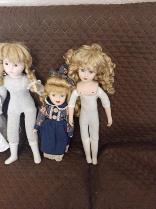 Lote 4 Muñecas Porcelana