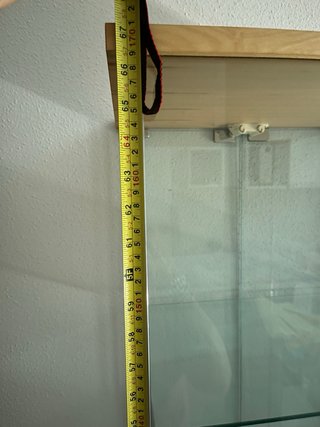 Vitrina Ikea de Cristal y Madera
