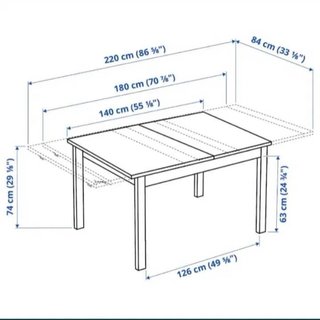 Mesa de comedor extensible Ikea BJURSTA