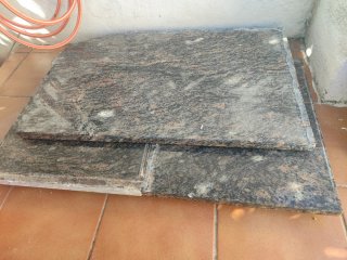 4 Piezas Mármol Granito. 2 de 60x90 y 2 de 60x50