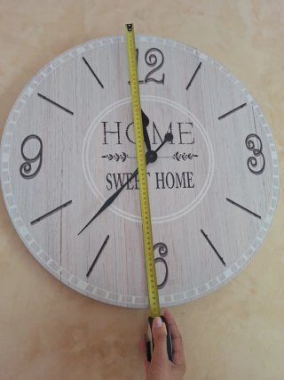Reloj de Pared Redondo Estilo Rústico