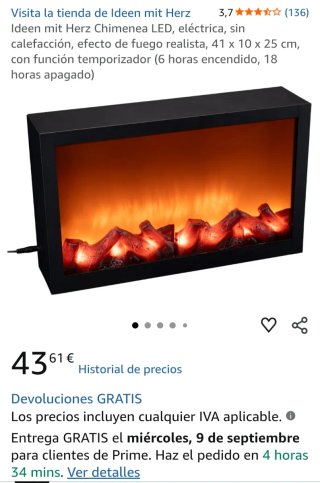Chimenea Decorativa LED