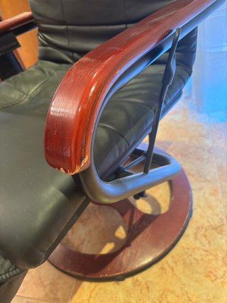 Sillón masaje cuero negro