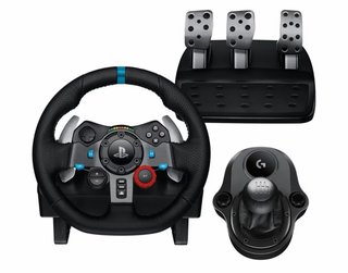 Volante Logitech PC y PS4 con Pedales y Marchas