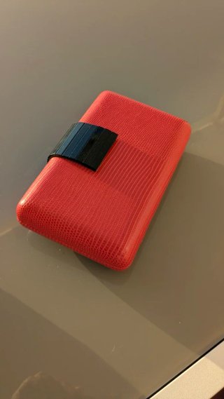 Cartera de piel roja para eventos