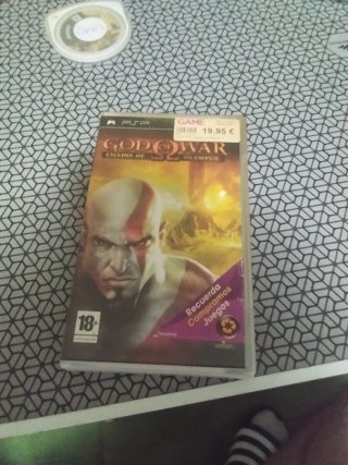 Console Sony PSP nera con custodia e giochi