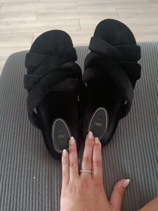 Sandalias Zara Terciopelo Talla 40