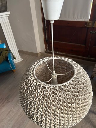Lámpara de techo textura como coral marino blanco