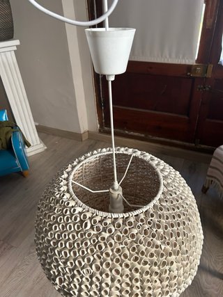 Lámpara de techo textura como coral marino blanco