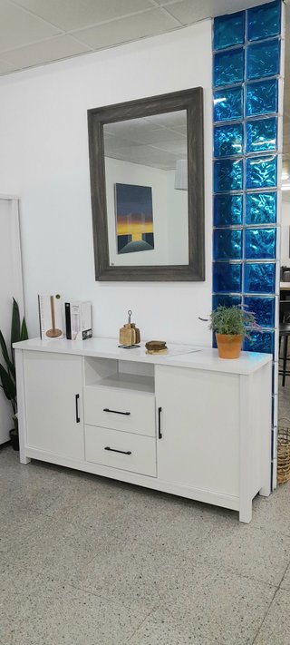 Aparador Vitrina Blanco 156cm - enviamos