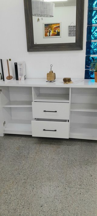 Aparador Vitrina Blanco 156cm - enviamos