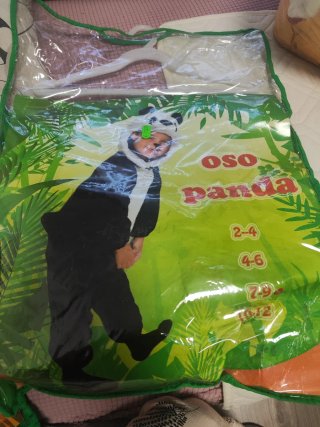 Disfraz Oso Panda Tallas 7-9