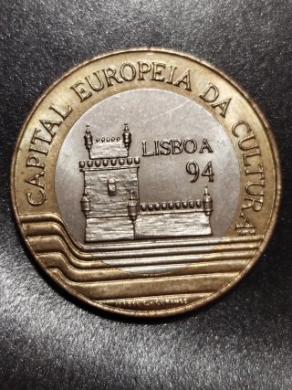 Moneda Conmemorativa Lisboa 94 Capital Europea