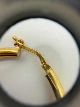 PENDIENTES DE ARO LISO 18K 9,44gr