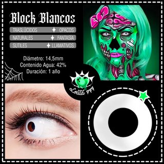 NUEVAS Lentillas Block Blancas Lolita 777