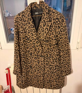 Abrigo Blazer Leopardo Zara