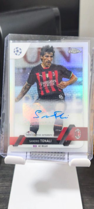 Carta Autografiada Sandro Tonali Topps Chrome
