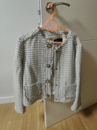 Americana Zara Tweed Beige Talla S