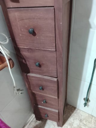 Cajonera de Madera Estrecha.Medidas 1,10x30.macizo