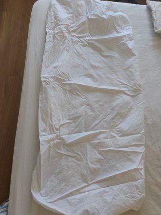 Sábana bajera cuna blanca