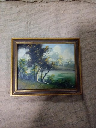 LOTE DE 7 CUADROS ANTIGUOS Y PEQUEÑOS AÑOS 70/80