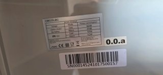 Nevera Cecotec 12V/220V 25Litros