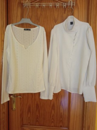 Lote 2 Camisas Shein Blancas