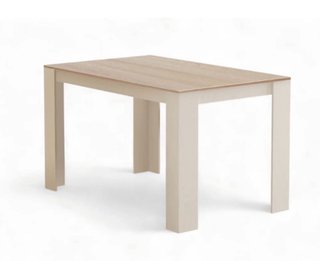 Mesa comedor y 4 sillas blancas