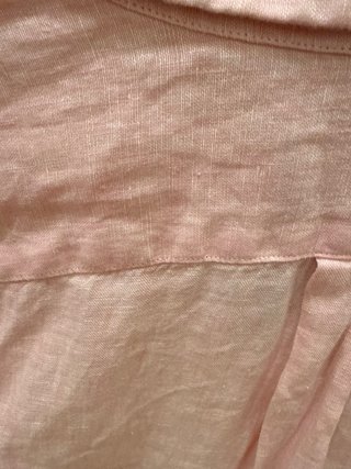Camisa Lino Ralph Lauren Rosa Talla L