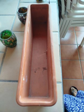 Jardinera de Barro Pintada