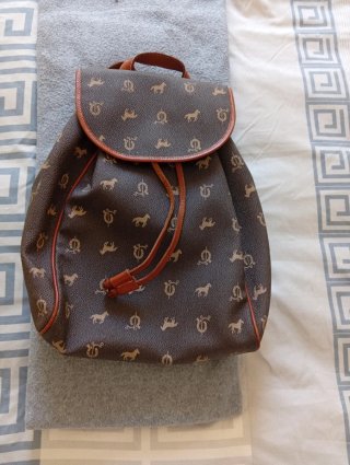 Mochila Estampada Marrón
