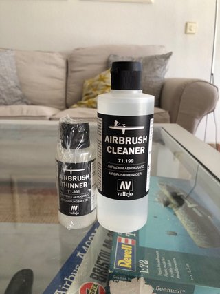 Pack Limpiador y Diluyente Aerógrafo Vallejo