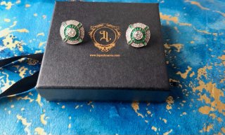 Pendientes Ojo perdiz plata. Vintage López-Linares