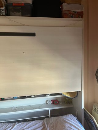 Litera Abatible con Mueble y Estantería