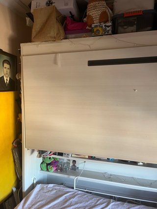 Litera Abatible con Mueble y Estantería