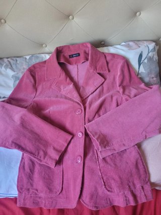 Chaqueta pana rosa Cristy