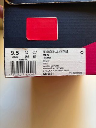 Reebok Blancas y Rosas Talla 42.5