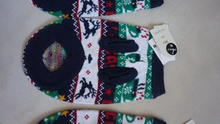 Traje Navidad Mascota Multicolor talla s nuevo