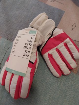 Guantes de nieve para niña (talla única)