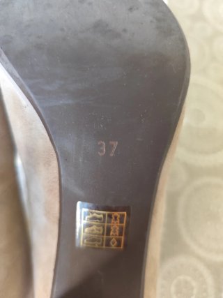 Zapatos de tacón Ante beige/ nude