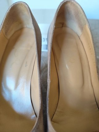 Zapatos de tacón Ante beige/ nude