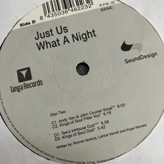 Vinilo Just Us - What A Night