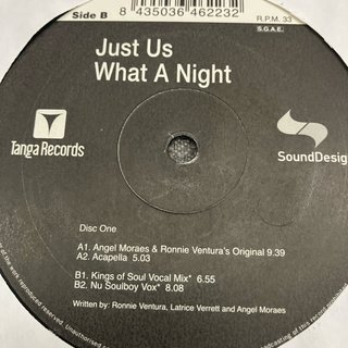 Vinilo Just Us - What A Night