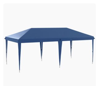 Gazebo Plegable 6x3m Azul